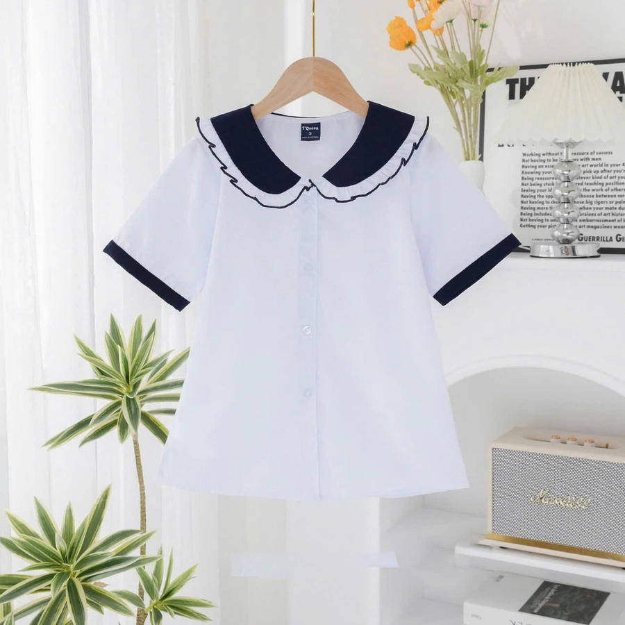 Áo sơ mi ngắn tay tiểu học Ninh Thành