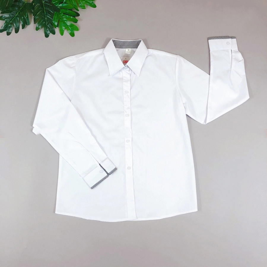 Áo sơ mi dài tay tiểu học Ninh Giang