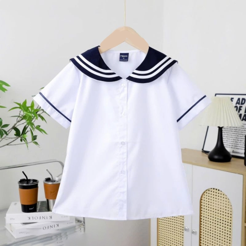 Áo sơ mi ngắn tay tiểu học Hồng Phong